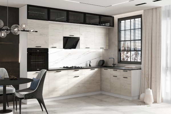 Угловой кухонный гарнитур Рио New 3,0х1,8 м (Миф)